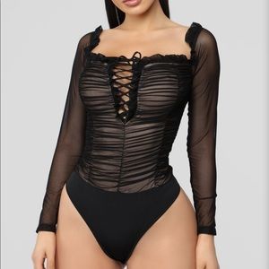 Fashion Nova Maura Mesh Bodysuit